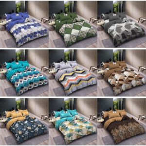 VALLERY Quincy - Set Bedcover Katun Quincy Vallery ukuran 180 x 200 T30 Motif