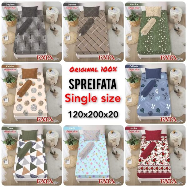 Fata - Sprei FITTED Single (120x200) Motif Tinggi 20