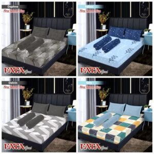 FATA - Sprei FATA Minimalis Ukuran Queen 160x200 Motif