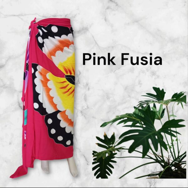 Kain Pantai Lukis Uk 200x120 Motif Kupu-Kupu - Gambar 7